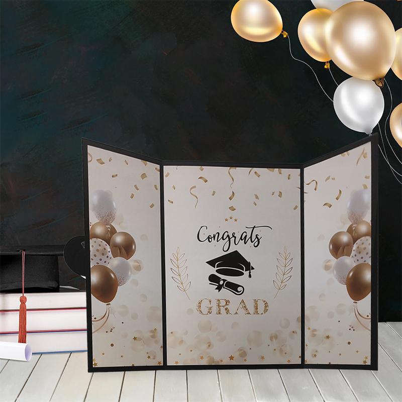 

Книга пожеланий на выпускной 2025 Украшения для выпускного Вечеринка выпускников 2025 Украшения для выпускного Декор для выпускного чёрный