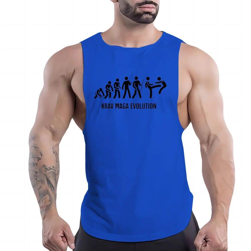 2D Kreativní Potisk Venkovní Tričko Sportovní Ležérní Prodyšné Pohodlné Prodyšné Čtyři Roční Období Dospělé Pánské Oblečení Tílka