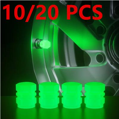10/20Pcs Universal Luminous Stem Caps Tire Valves Caps Handmade Stem Cover Illuminated Valves Nozzles Car Accessories