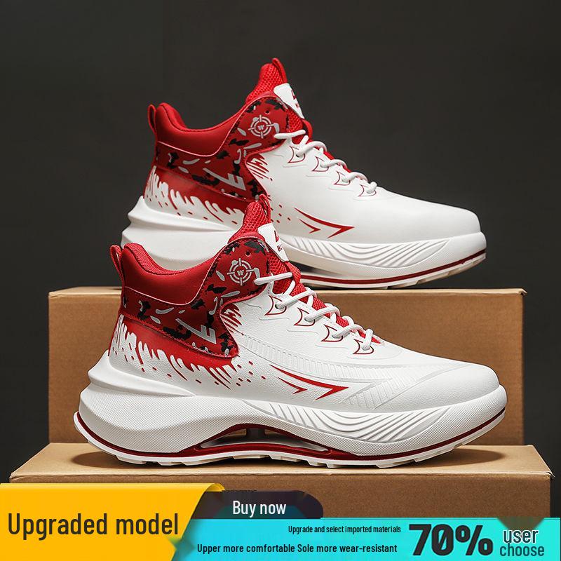 2025 Warrior Men s Versatile High-Top Sneakers: Soft, Thick Non-Slip Sole, Wear-Resistant Casual Shoes. 41