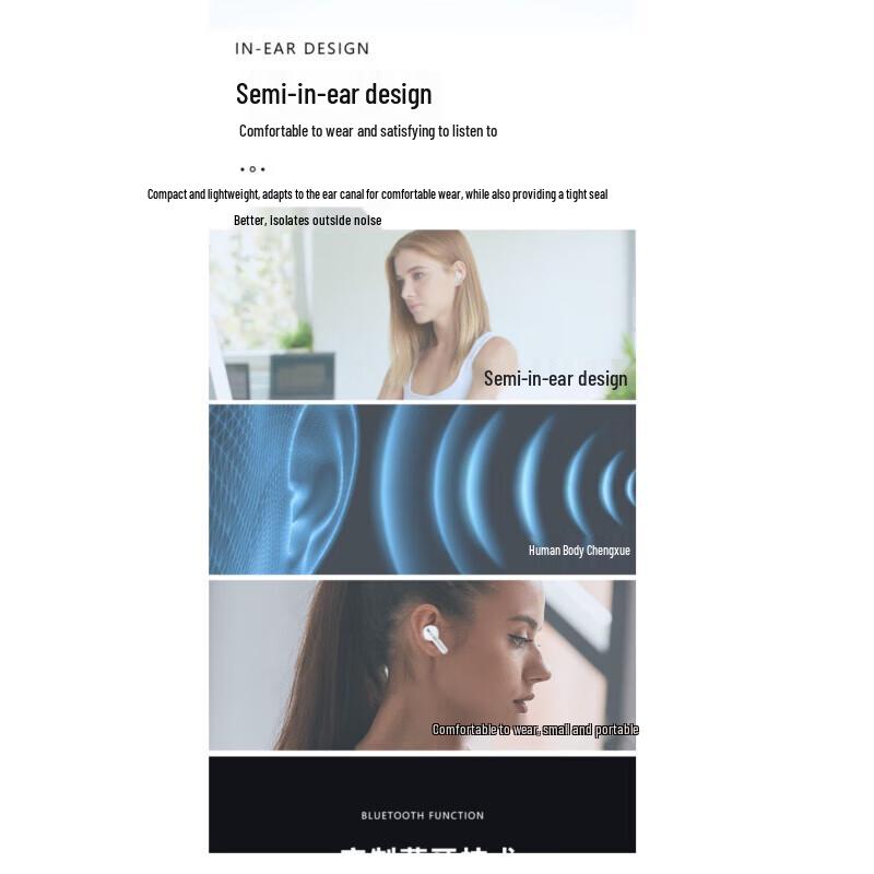 SHARP HP-TW40H Semi-In-Ear Bluetooth Earbuds