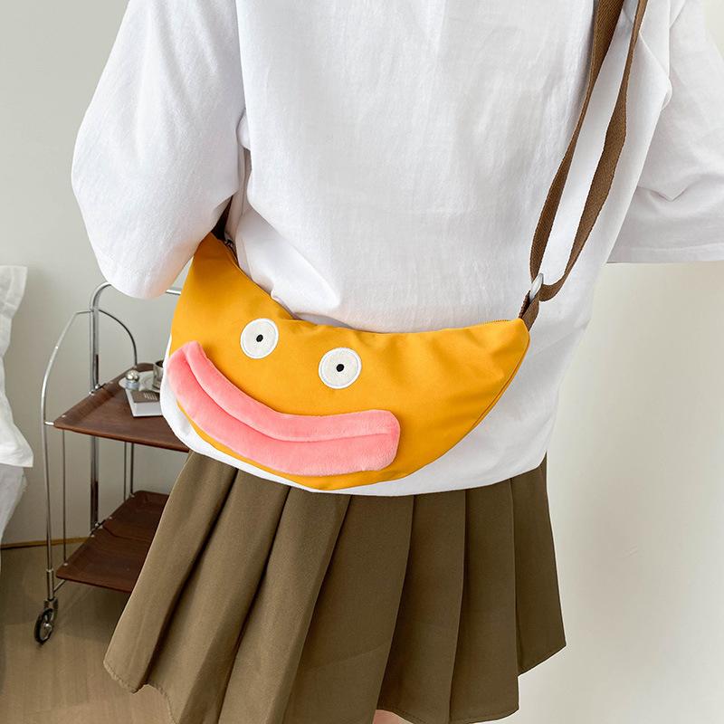 Lazy Sheep with the Same Crossbody Bag Cute Big Mouth Duck Little Yellow Bag Girl Funny Shoulder Bag Leisure Dumpling Bag Chest Bag