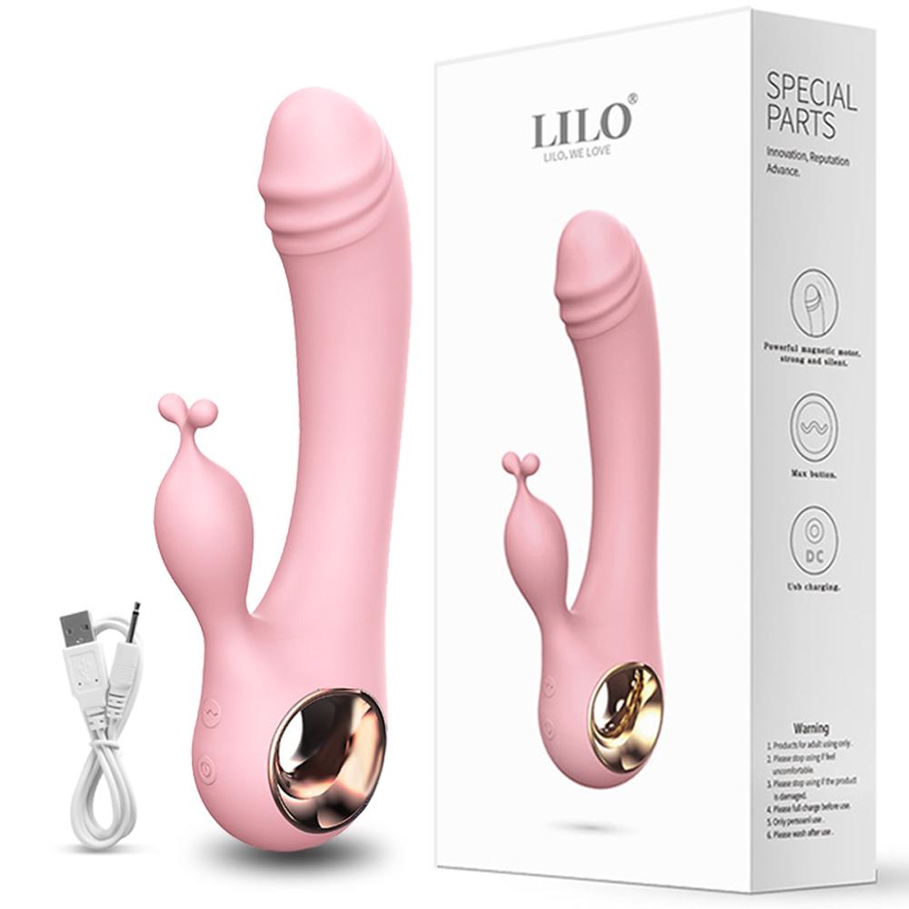 10 moduri Vibrator puternic pentru femei Vibrator iepure punct G Dildo Femeie Stimulator Clitoris Jucărie sexuală reîncărcabilă pentru adulți 18
