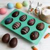 Easter Egg Silicone Baking Mold Flexible Non-Stick Mold for Chocolate Cake Pudding Jelly Reusable Easy-Release DIY Dessert Soap Making Tool