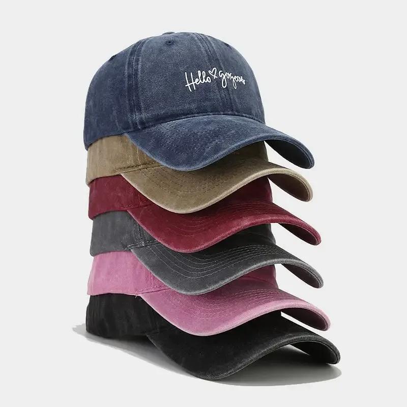 Spring and Summer Cotton Letter Print Casquette Baseball Cap Adjustable Outdoor Snapback Hats for Men and Women 257