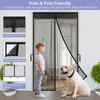 Summer Magnetic Screen Door Self Sealing Summer Anti Bug Fly Door Curtains Mesh Door Screen Kitchen Anti Bug Fly Door Screen