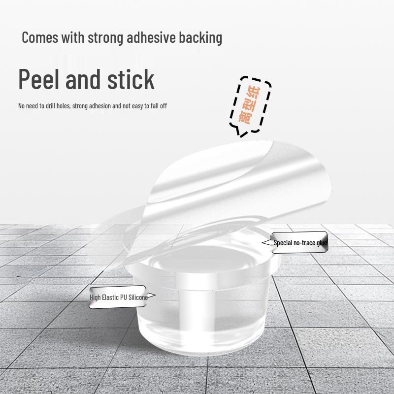 Transparent Silicone Door Stopper & Anti-Collision Pad