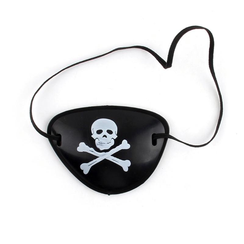 Pirate Hat Pirate Eye Patches Skull Pattern Pirate Tops Halloween Pirate Cosplay Accessories Pirate Costume Set