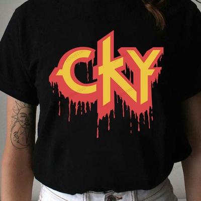 Camiseta negra CKY banda CALIENTE NUEVA manga corta Todas las tallas S a 5XL Camiseta Unisex
