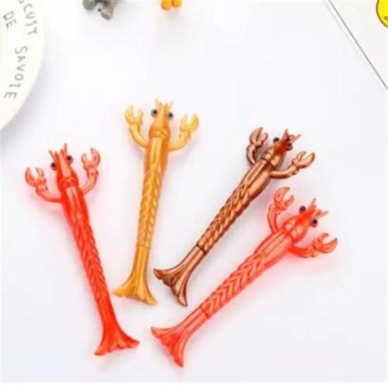 

4pcs Colorful 3D Lobster Gel Pen Creative Stationery Office Supplies Creative Signature Gel Pen Cute Pens RANDOM COLOR
