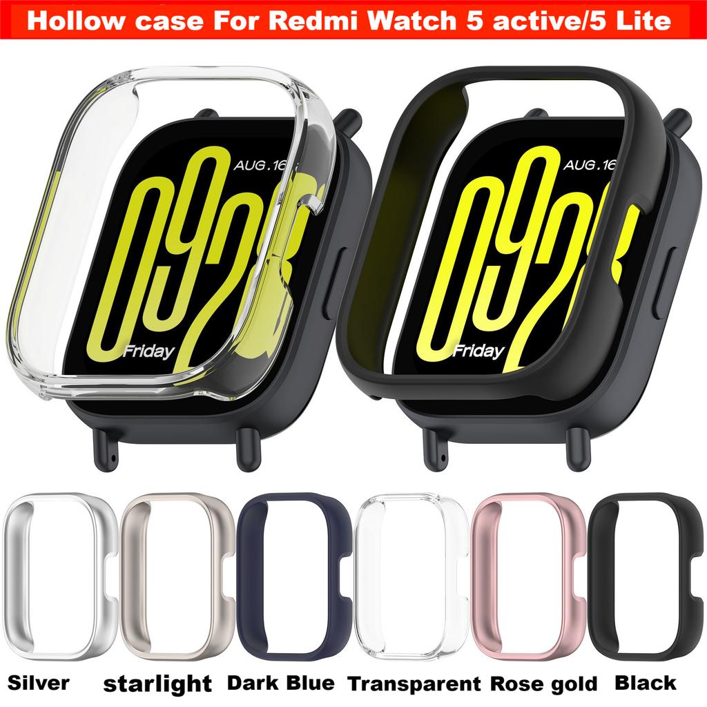 Hollow Case For Redmi Watch 5 Active /5 Lite Smart Watches Strap Bumper For Redmi Watch 4 5 Case Cover Accessories