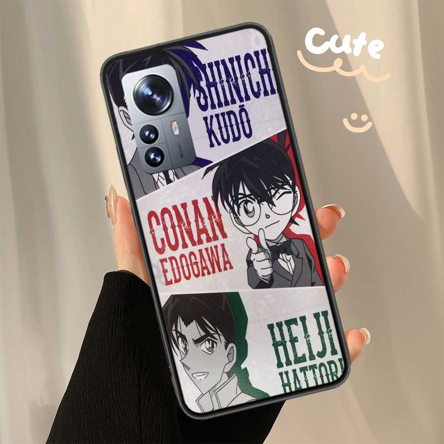 Detective Conan Phone Case For Xiaomi Mi 13 12 11T 10T 12T Pro 12X 11i 11 Ultra 10 Lite 5G 9 8 6X 5X A1 A2 Cover Capa Coque Fund