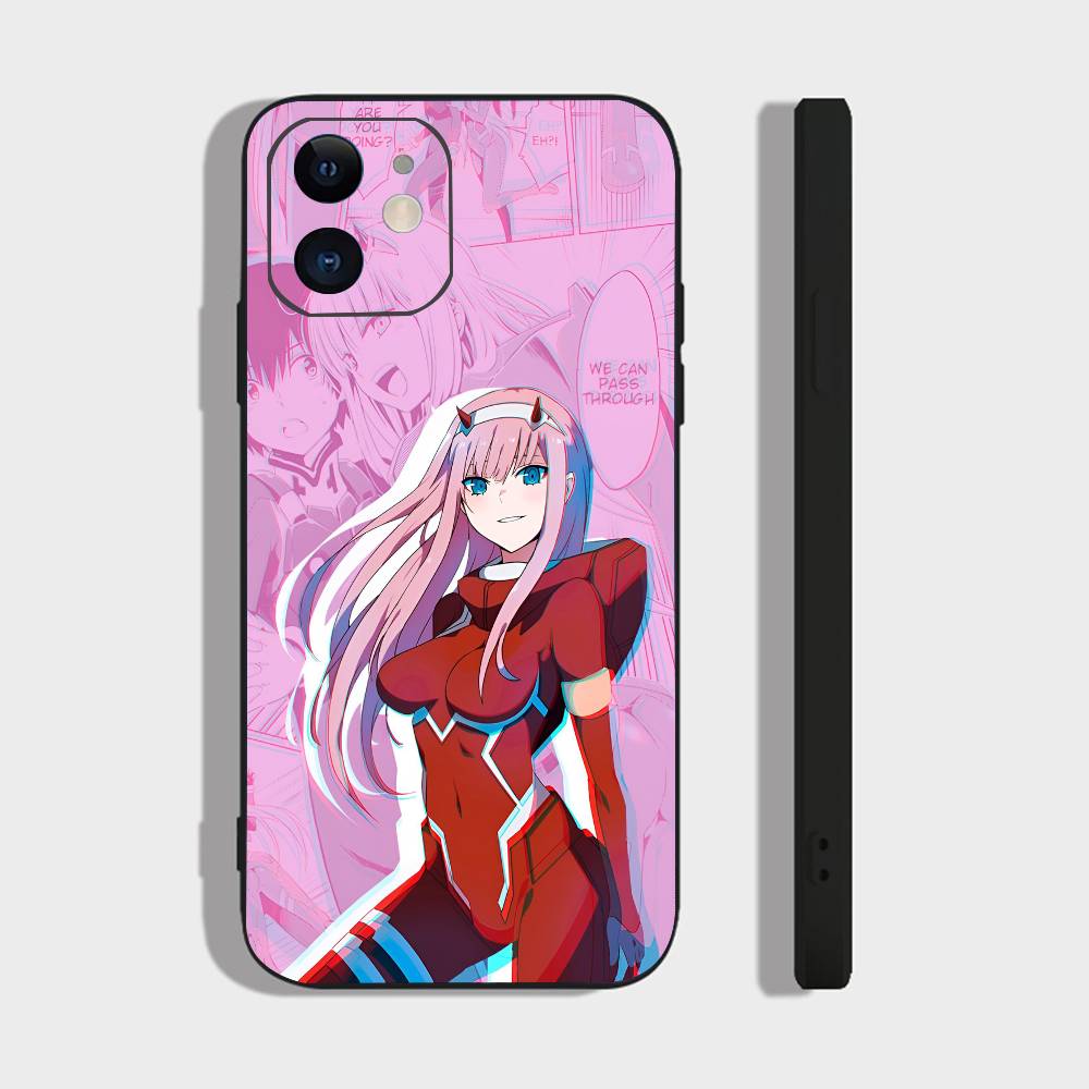 Anime Girl Zero Two For Iphone 17 Air 16 Pro Max 15 14 13 Full Cover Anti-Shock MagSafe Cover