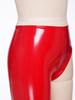 Women Patent Leather Single-leg Pants Back Zip Leggings for Stage Performance Rave Party Music Festival Nightclub