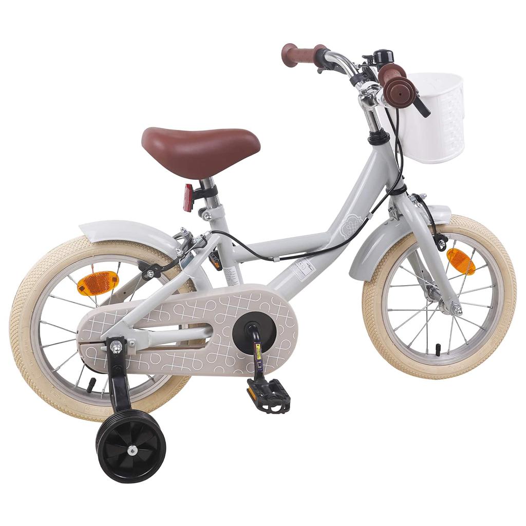 Kids Bike 16 Inch for Ages 4 6 Light Gray