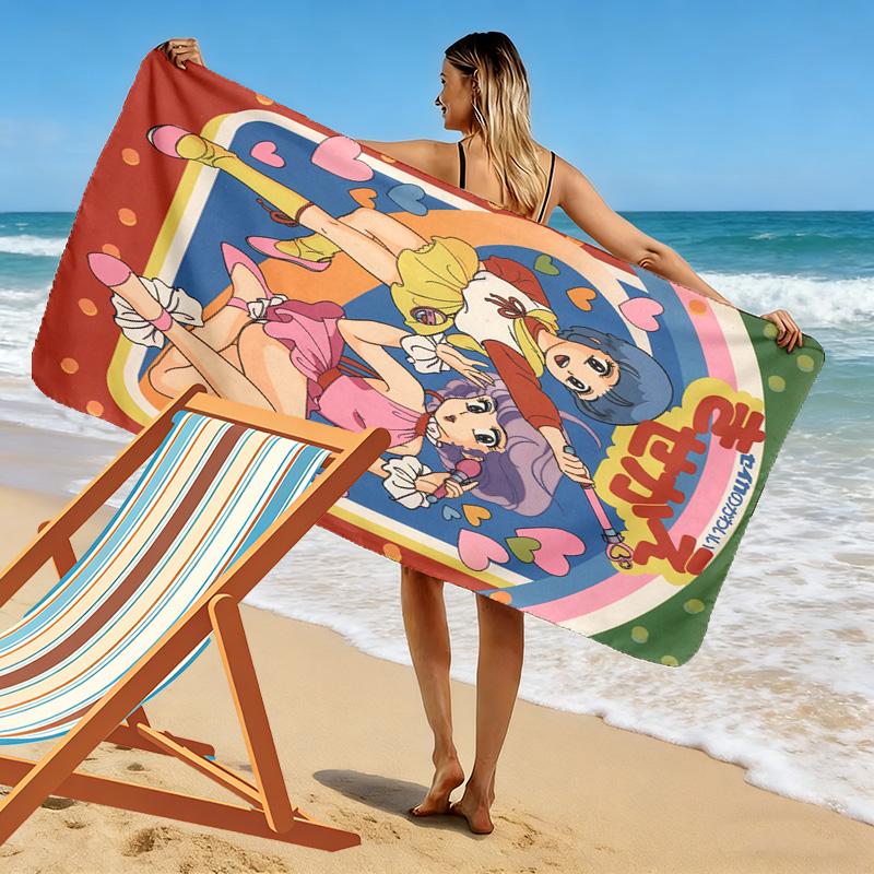 Creamy Mami 2D Flat Print Beach Towel, Large Soft Quick Dry Towel for Beach Camping Swimming.NSTJ0928522