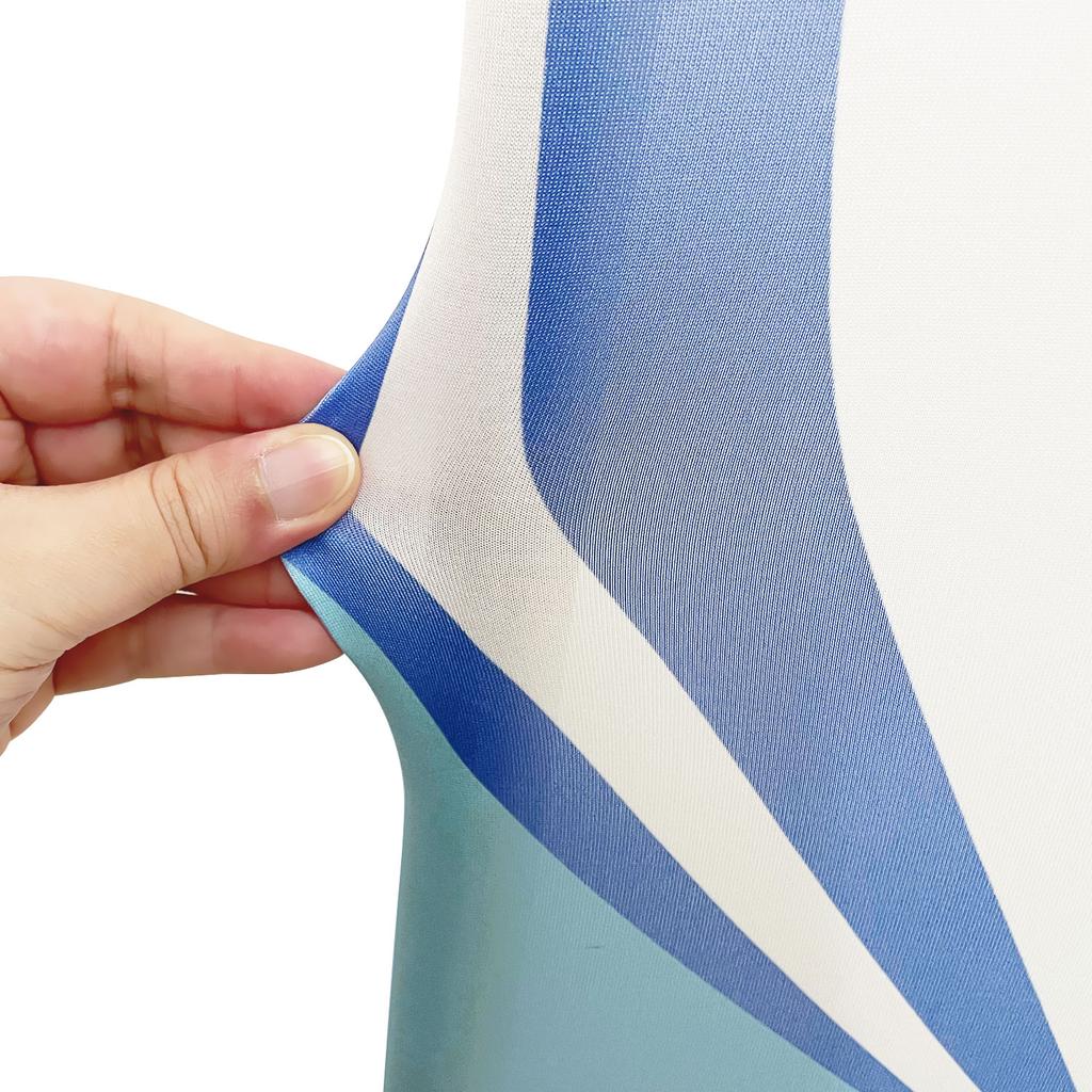 3.28ftx6.56ft Blue Hot Balloons Arch Stand Covers for Parties Supplies Sky Clouds Arched Stretchy Fabric Cover  Birthday Party