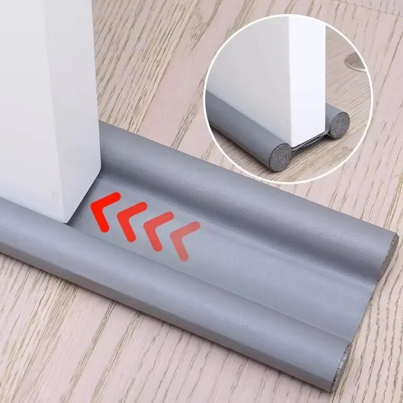 1PC Flexible Soundproof Under Door Draft Stopper Door Bottom Seal Strip Thicker Anti-Cold Gap Blocker Sealing Weather Strip
