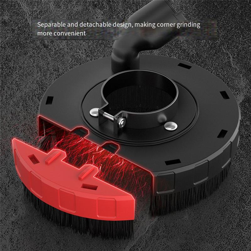 A25F-Angle Grinder Dust Cover Shroud Angle Grinder Grinding Cutting Dust Shroud Concrete Stone Dust Collection Cover