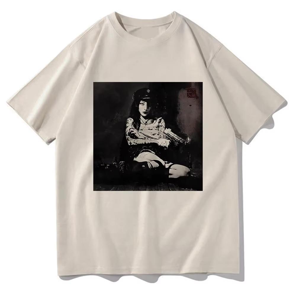Zpěvačka YEULE Evangelic Girl Is A Gun Tričko 2025 Album Pánské/dámské oblečení Harajuku Letní topy Grafická trička Vintage Léto