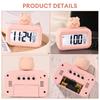Mini Cute Multifunctional Alarm Clock with Temperature Display Digital Alarm Clock Calendar Clock Desktop Table Clock Home Decor