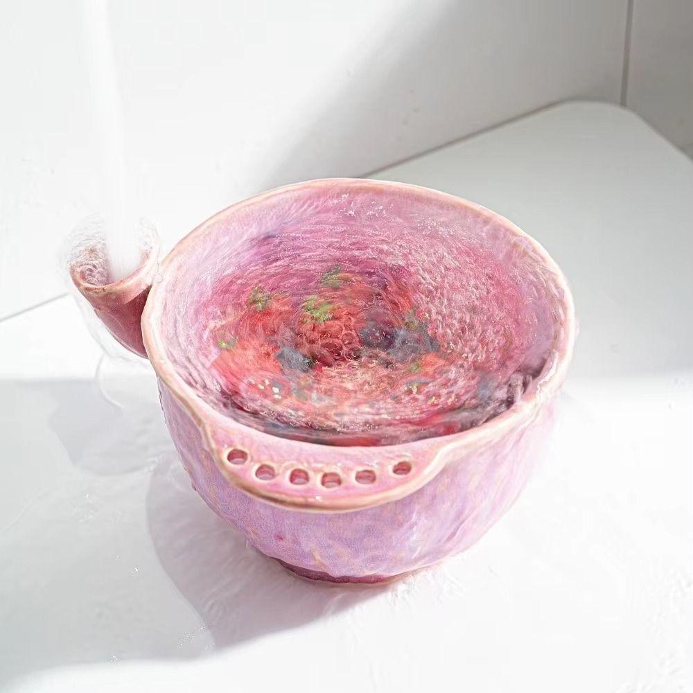 Central Flow Guide Automatic Vortex Bowl Large Capacity Self-spinning Berry Washer Berry Cleaning