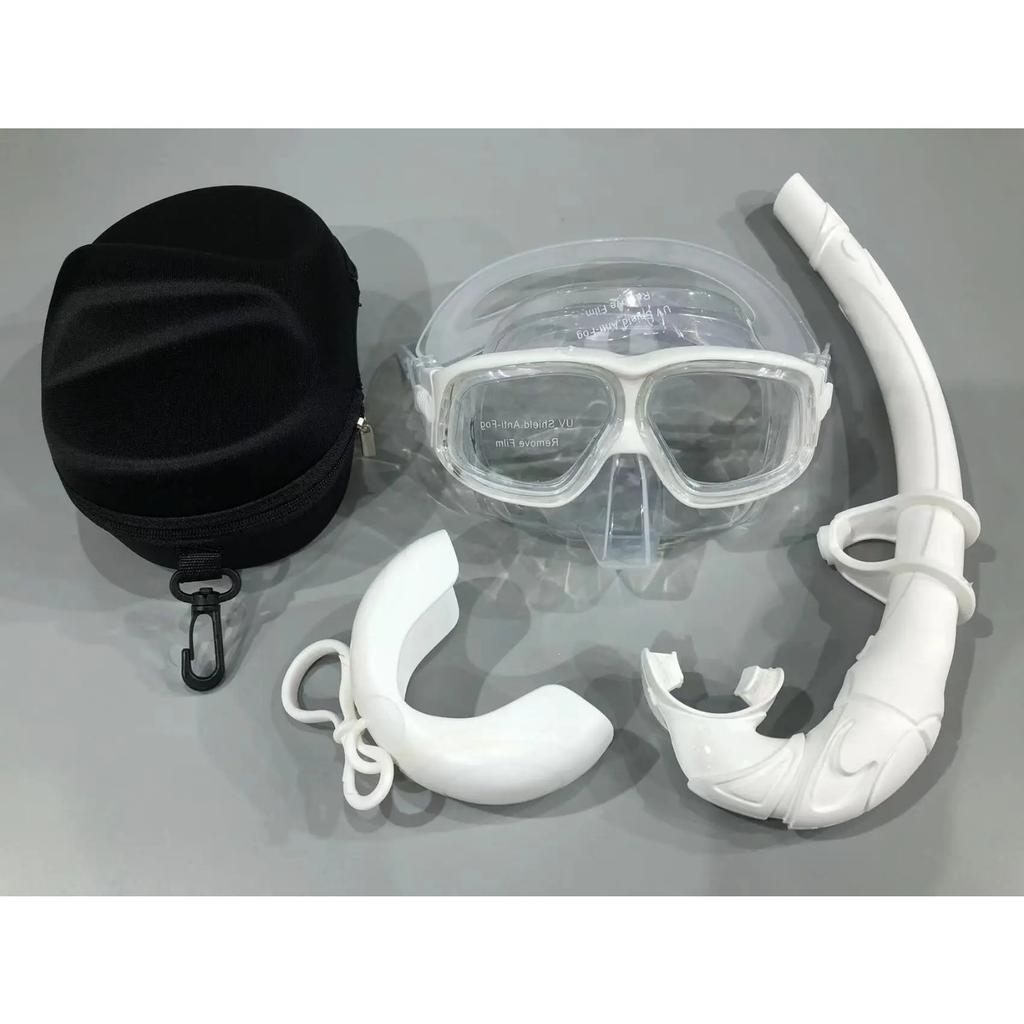 Professional Adult Silicone Waterproof Diving Mask, Diving Mirror, Anti Fog Floating Diving Set, Large Frame Deep Set