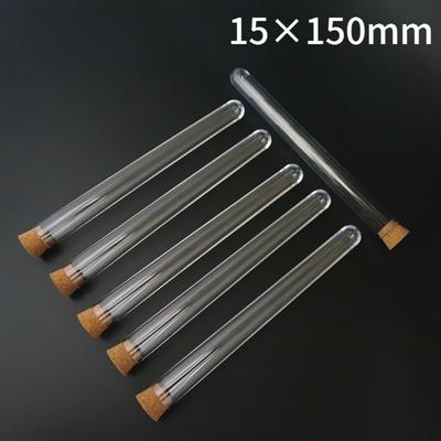 10PCS with Cap Test Tubes Powder Craft Vials Sample Container  for Office School Chemistry Supplies