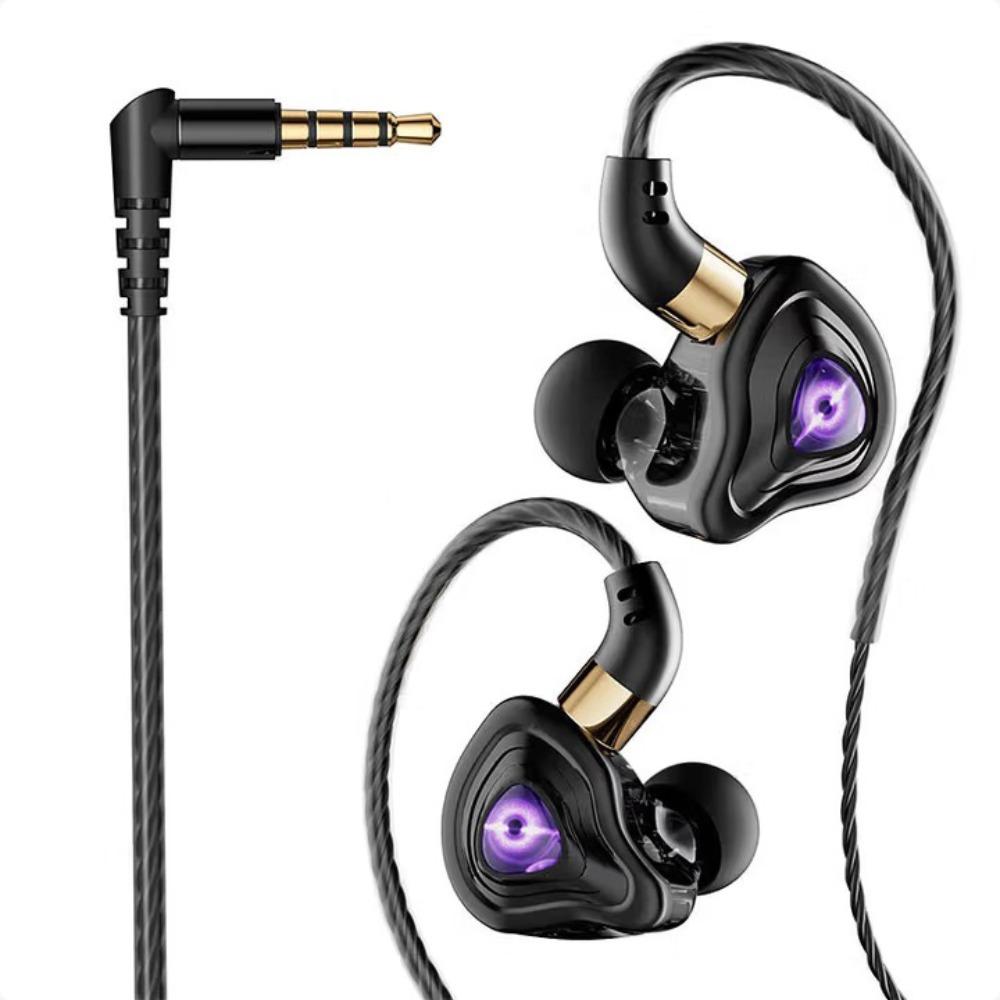 3.5mm in Ear Earphones Elbow Wired Headset Sport Earphones Esports Wired Earphone  Running