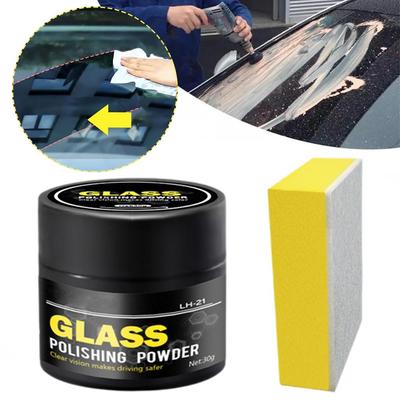 30G Glass Polishing Compound Powder Detergent Window Cleaner Glasses Scratch Remover Car Glass Cleaning Powder Safe Windshield