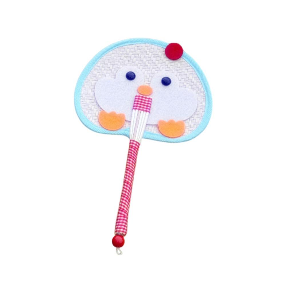 Cartoon Cattail Fan Penguin Decorative Handheld Fans Gift Hand Cranked Fan Photo Prop