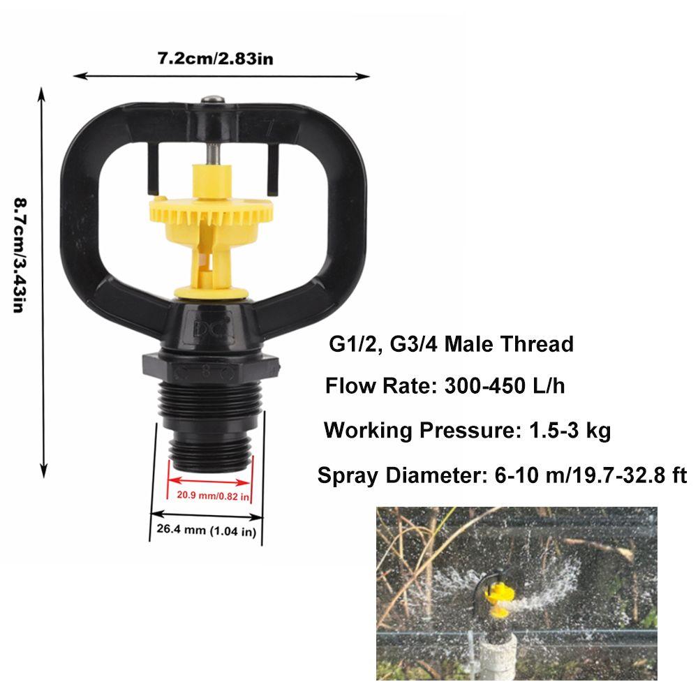 10PCS Lightweight Rotating Irrigation Sprinklers Garden Irrigation Sprinkler  Greenhouse Watering