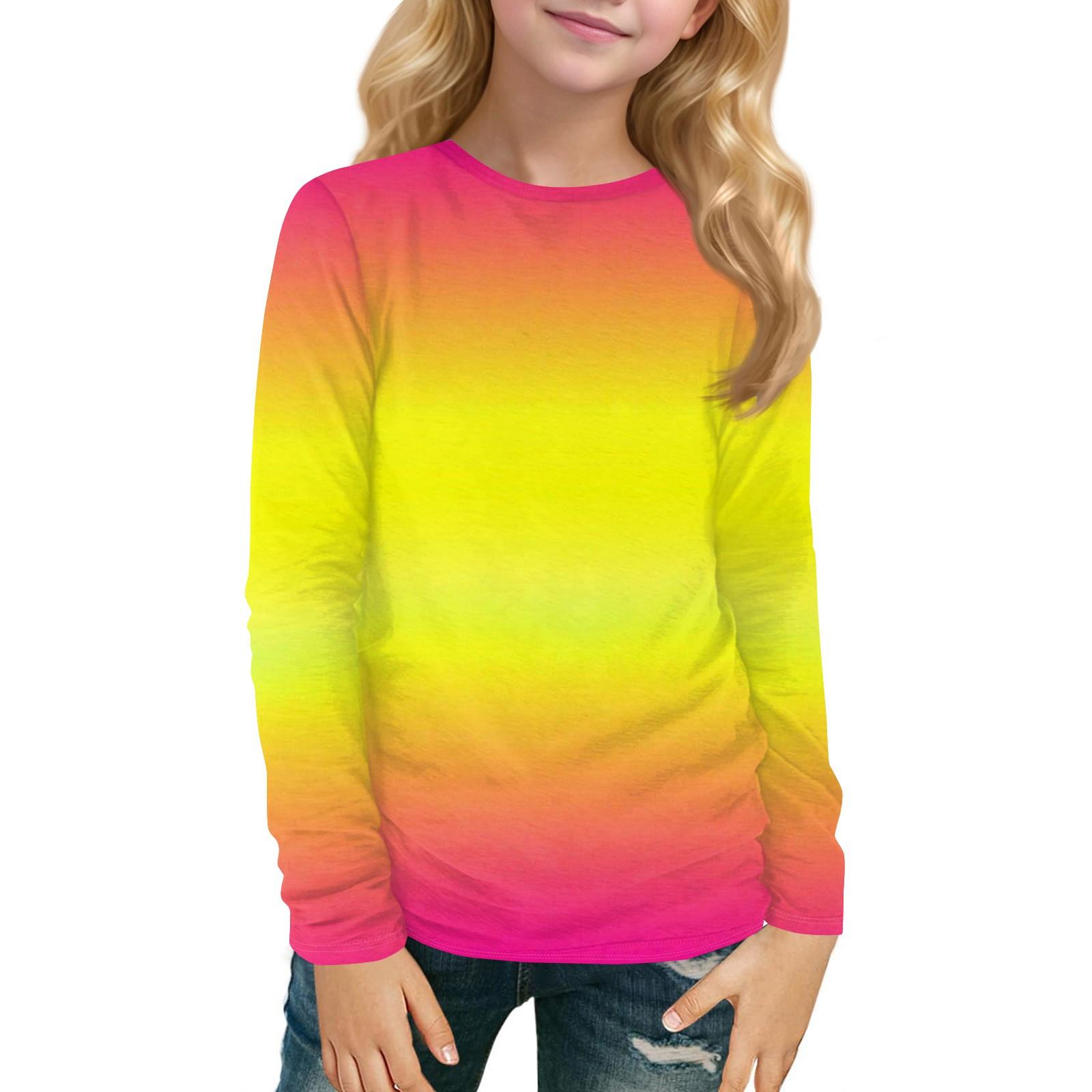 

Детский топ с длинным рукавом, круглым вырезом, с принтом, повседневный 160 киноварь