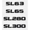 3D ABS Car Rear Trunk Badge Emblem Decals Sticker Decoration accessories for Mercedes Benz SL63 SL65 SL280 SL300 SL320 HG9