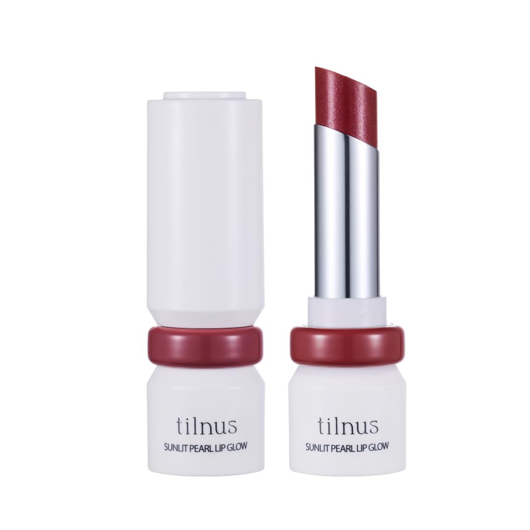 [Official] tilnus Sunlit Pearl Lip Glow 06 Sunberry Kiss - Juicy Raspberry Pink 3.3g  Lip Tint Pearl Lip Serum