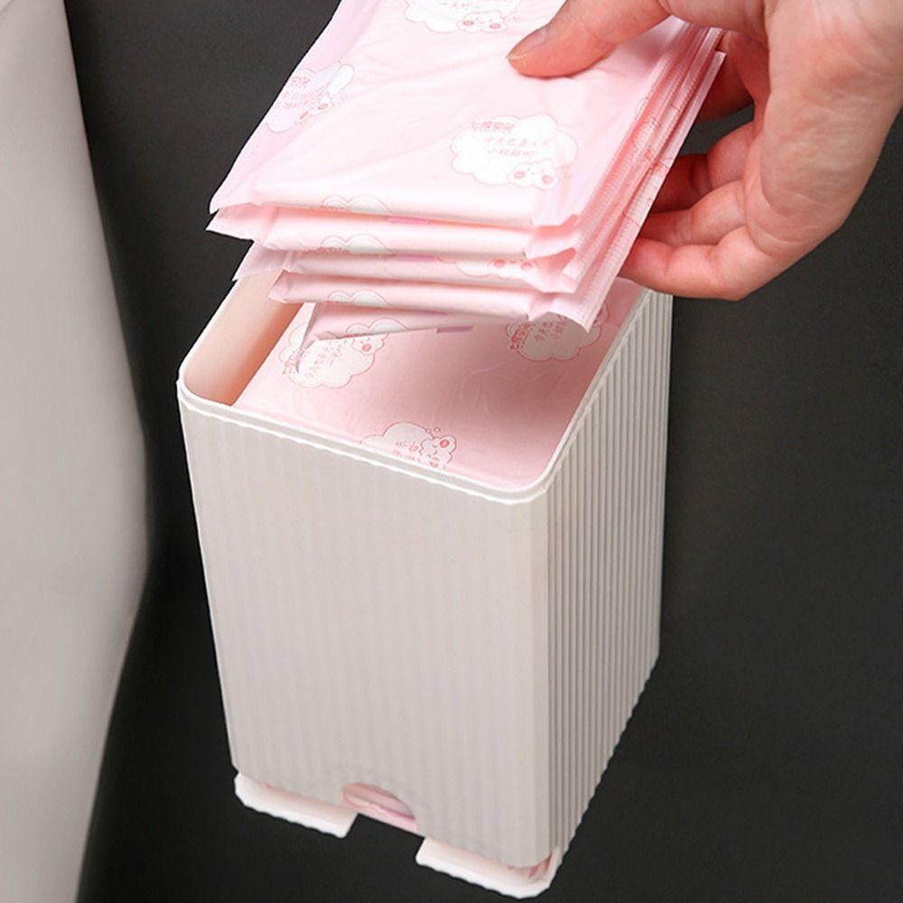 Wall Mounted Sanitary Napkin Organizer Water-proof Thicken Sanitary Napkin Dispenser Dust-Proof Space Saving