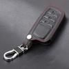 Leather Smart Key Case for Toyota Vehicles Black 3 Buttons New Specially Designed To Prevent [IKT] / Harrier/Yaris Cross/Yaris/etc. Scratches!