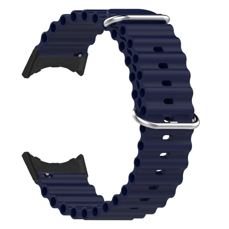 Quick Release Smartwatch Loop-Accessories Silicone Wristband Bracelet for Pixel Smartwatch Breathable Replace Soft Strap полуночно-синий