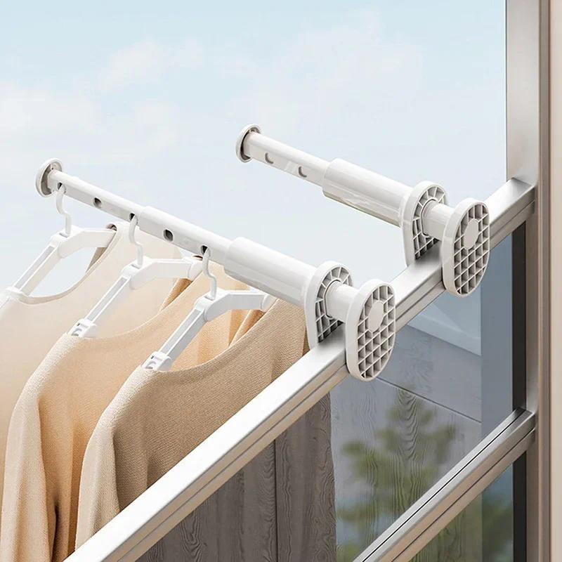 Travel Foldable Clothes Hanger Portable Hanging Drying Rack Indoor Window Drying Rack Home Hanging Rack for Clothes
