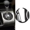 Automatic Gear Shift Panel Carbon Fiber Cover Trim For Honda Civic 8th 2006-2011