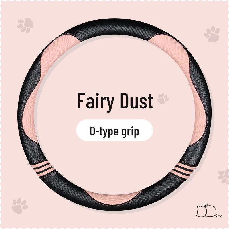 FSB Cartoon Cat Carbon Fiber Steering Wheel Cover – Cute, High-End, Sporty Design