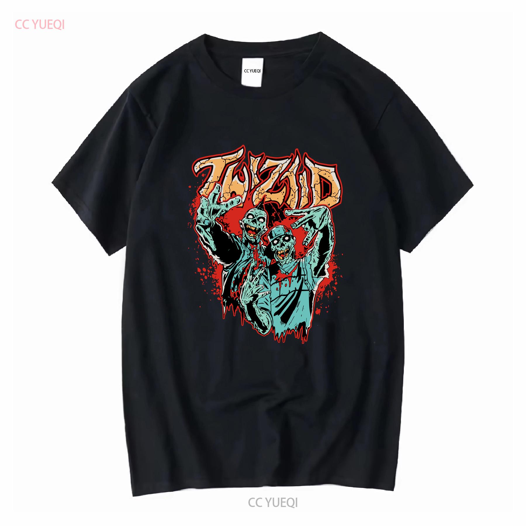 

twiztid zombie T Shirt vintage Washed Slightly Comfortable Stretched Unisex Stylish fashion Versatile Soft streetwear 4XL