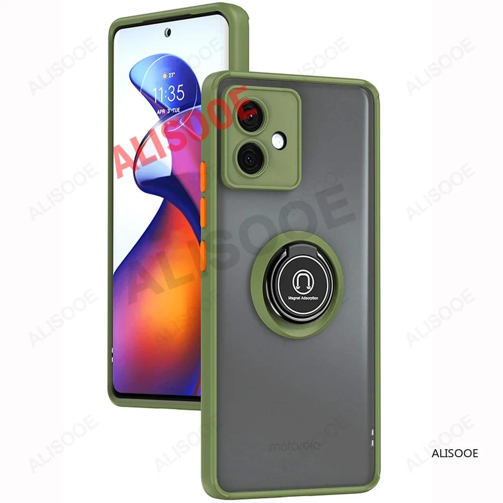 Funda for Motorola Edge 50 Fusion 40 Pro 30 Ultra Neo G85 G84 G54 G14 G24 G34 Case Ring Stand Capa for Moto G53 G23 G13 Cover