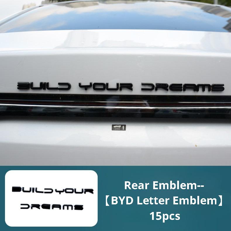 For BYD King Seal 5 DM-i Car Front Rear Badge Sticker Cover Tail Emblem Decal Exterior Modification Accessories