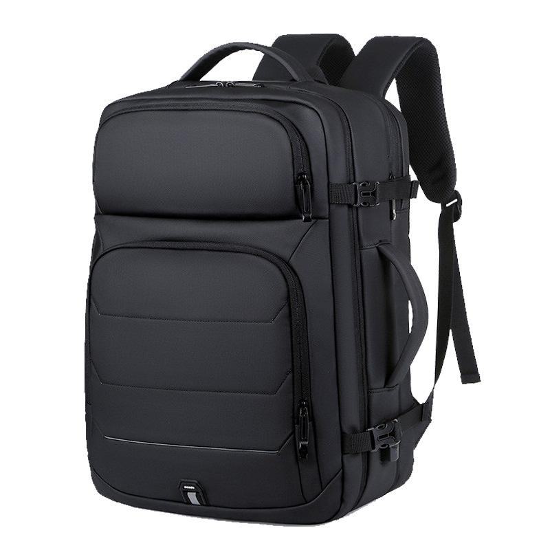 Men's Travel Business Backpack - High-End, Large-Capacity, Waterproof, Fashionable Shoulder Bag for Commuting and Computers.