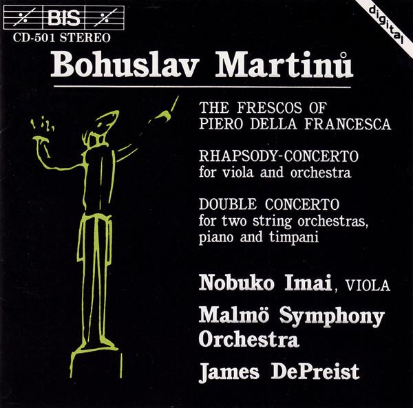 

CD BOHUSLAV MARTINŮ, NOBUKO IMAI, MALM - The Frescos Of Piero Della Francesc BISCD501 BIS 1991 Scandinavi Classical Used