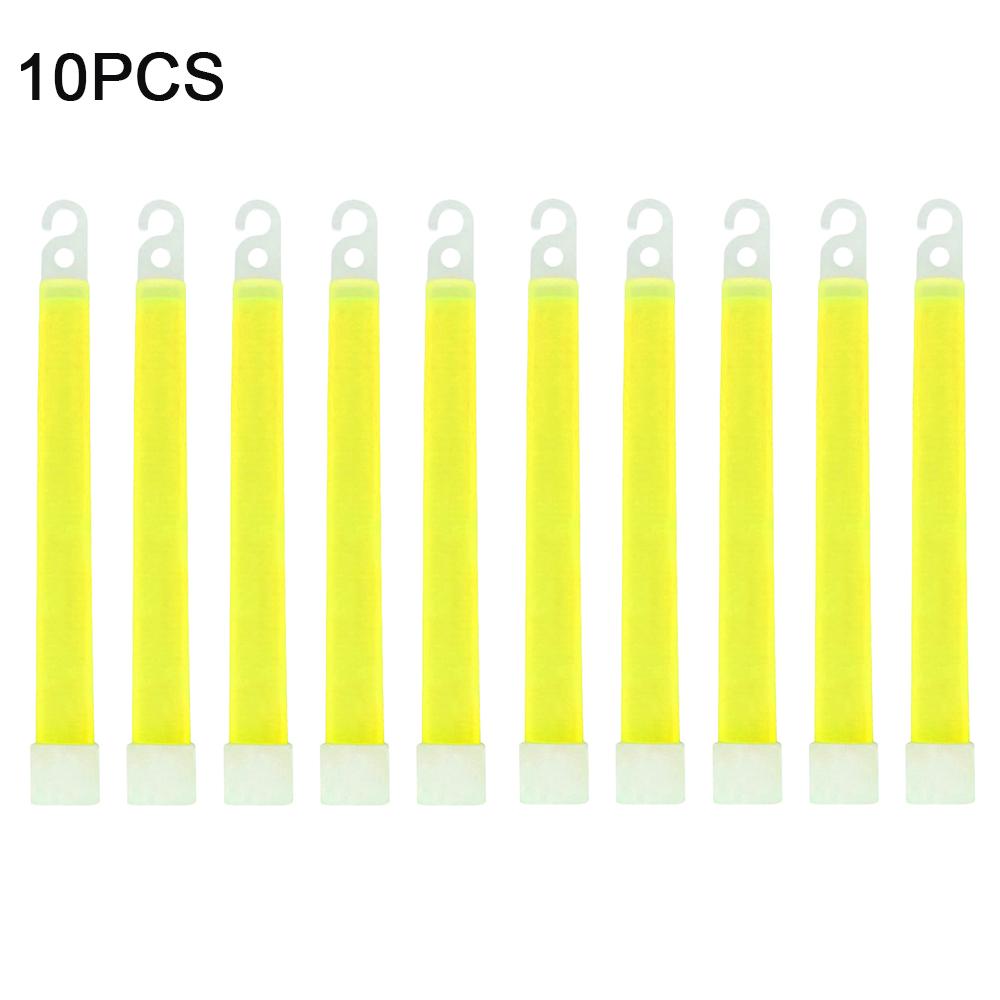 1-50pcs Glow Sticks with Hook 6 inch Fluorescence Light for Hiking Camping Outdoor Emergency Concert Party Light Sticks