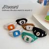 Trendy Boy's Children's Chest Bag Stylish Crossbody Bag For Kids Daily Use Brown Orange Black Blue Green