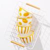 Creative Ceramic Rice and Soup Bowl - Thickened, Wide Rim, Cute Internet Celebrity Design for Fruit or Meals.