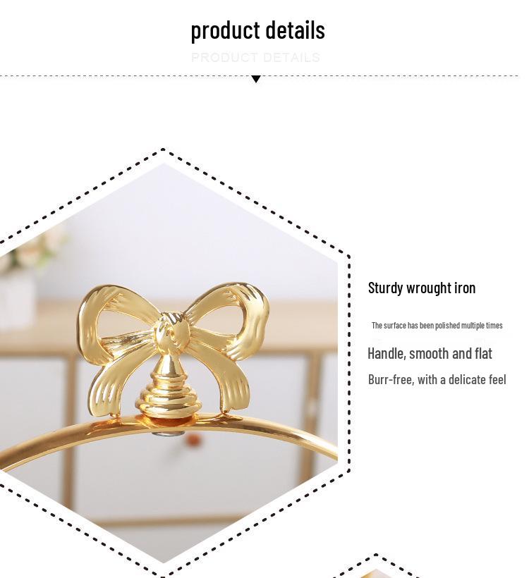 European-Style Iron Art Double-Layer Cake and Pastry Stand